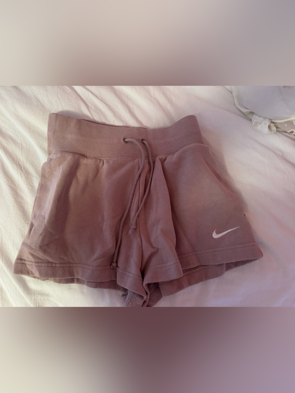 Nike Mauve Drawstring Terry Shorts